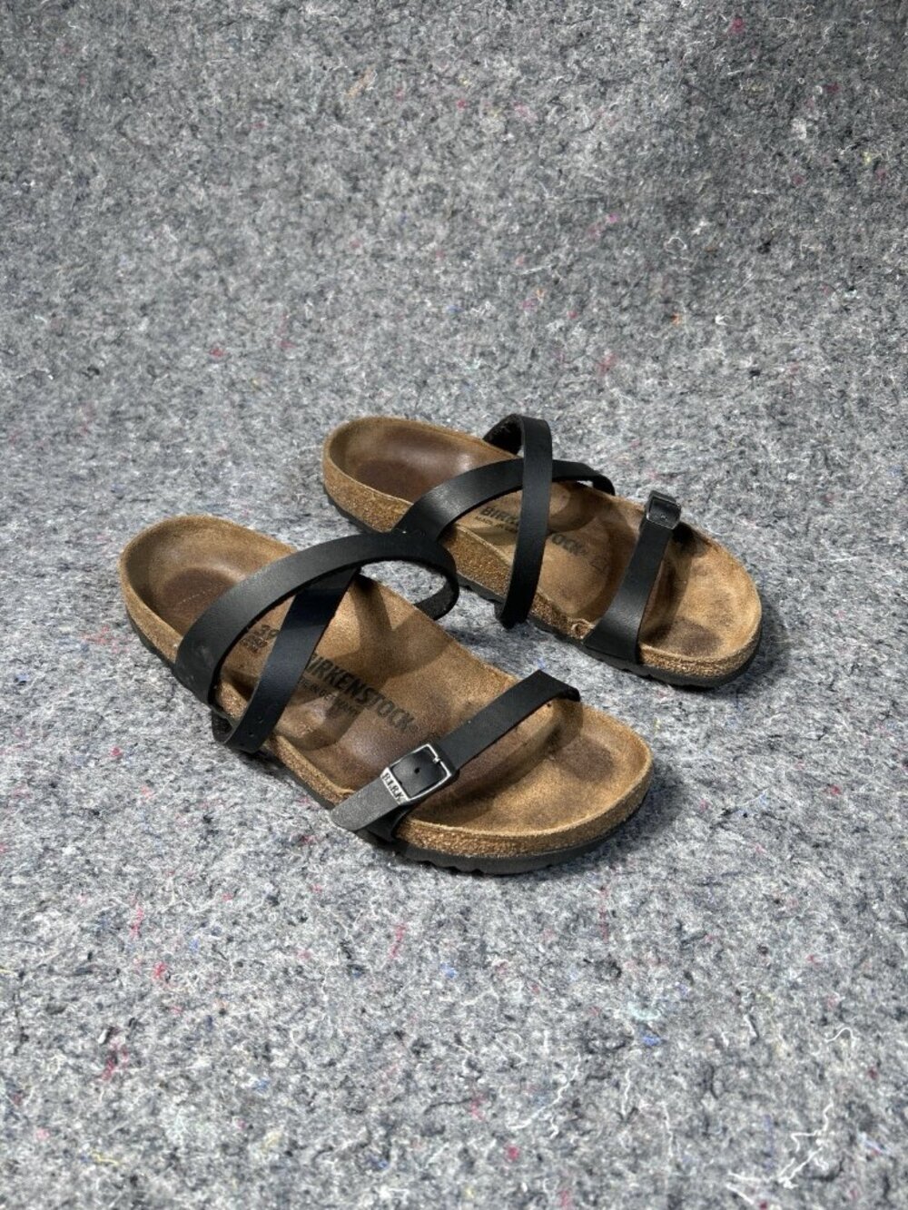 Birkenstock Mayari Black Toe Loop Strappy Sandals Size 39 / 8-8.5 US